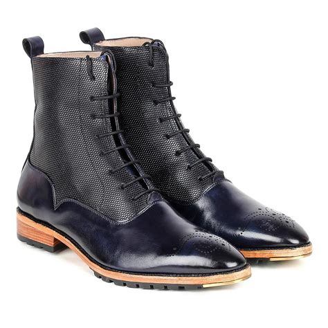 prada navy blue brogue boots|prada boots for women.